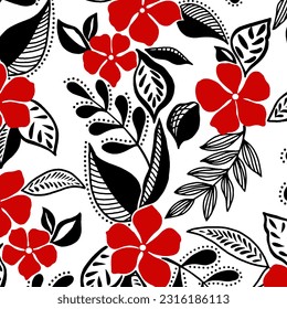 Abstract Floral colour vector pattern design suitable for fashion and fabric needs