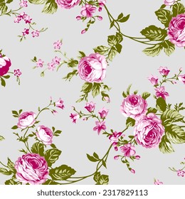 Abstract Floral colour vector pattern design suitable for fashion and fabric needs