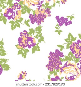 Abstract Floral colour vector pattern design suitable for fashion and fabric needs