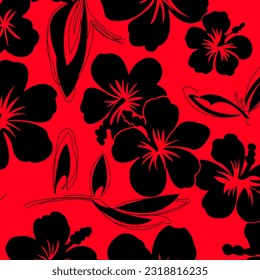 Abstract Floral colour vector pattern design suitable for fashion and fabric needs