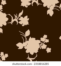 Abstract Floral colour vector pattern design suitable for fashion and fabric needs