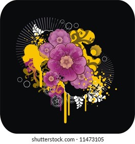 abstract floral composition