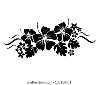 abstract floral composition for design