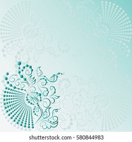 Abstract floral composition. Design for greeting card happy birthday, an invitation to an engagement, wedding, background wallpaper, web pages, the surface texture.