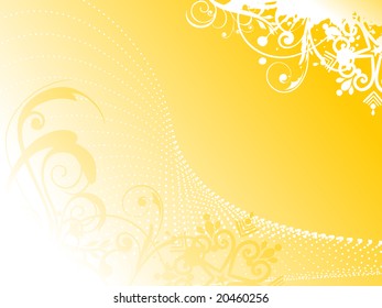 abstract floral corner background, wallpaper