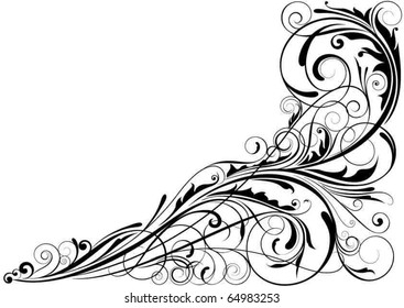 Similar Images, Stock Photos & Vectors of Swirl floral ornament