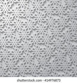 Abstract floral creative - gray background 