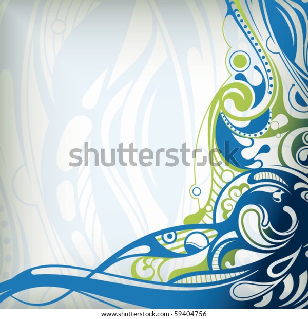 Abstract Floral Curve Stock Vector (Royalty Free) 59404756