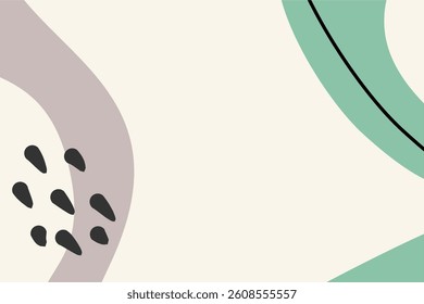 abstract floral cute pattern frame background vector