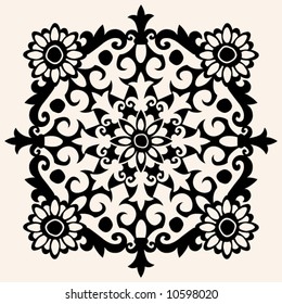abstract floral decoration