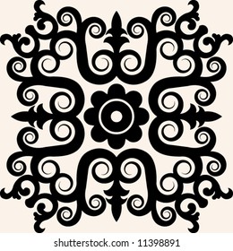 abstract floral decoration