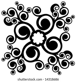 abstract floral decoration