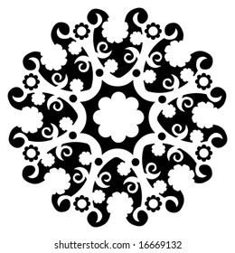 abstract floral decoration