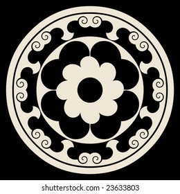 decoración floral abstracta
