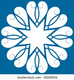 abstract floral decoration