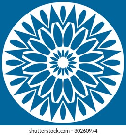 abstract floral decoration