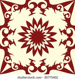 abstract floral decoration