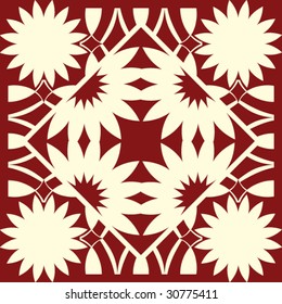 decoración floral abstracta