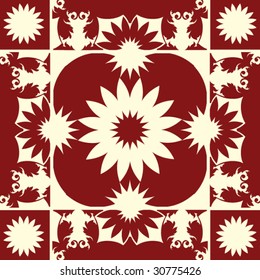 abstract floral decoration