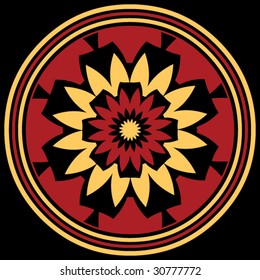 abstract floral decoration