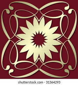 abstract floral decoration
