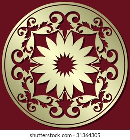 abstract floral decoration
