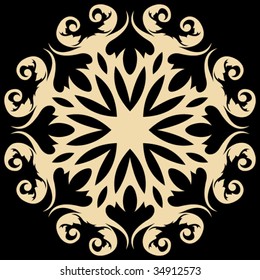 abstract floral decoration