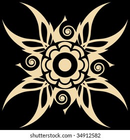 abstract floral decoration