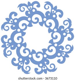 abstract floral decoration