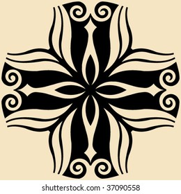 abstract floral decoration