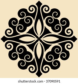 abstract floral decoration