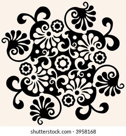 abstract floral decoration
