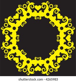 abstract floral decoration