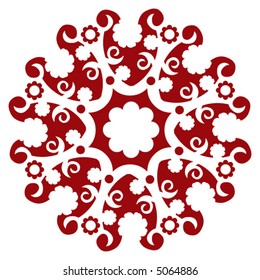 abstract floral decoration