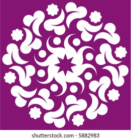 abstract floral decoration