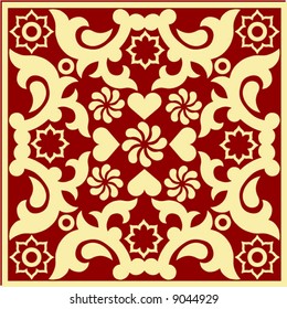 abstract floral decoration