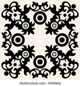 abstract floral decoration