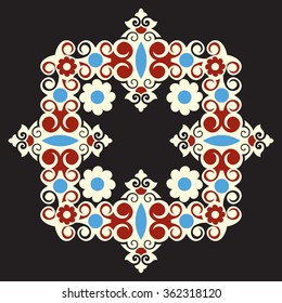 abstract floral decoration, vector design element