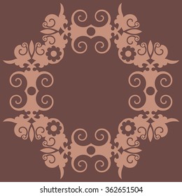 decoración floral abstracta, elemento de diseño vectorial