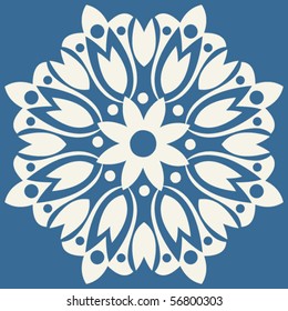 decoración floral abstracta, elementos de diseño vectorial