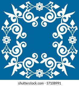 decoración floral abstracta, elementos de diseño vectorial