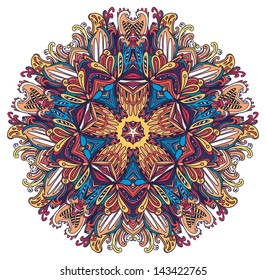abstract floral  decoration, vector image. summer bright background for your design or presentation.