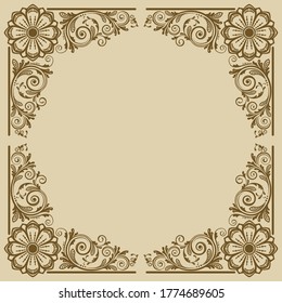 abstract floral decorative background for design