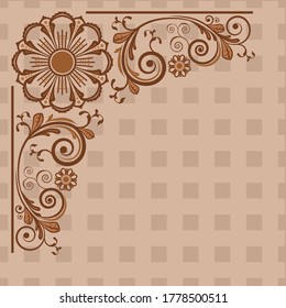 abstract floral decorative background for design