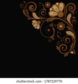 abstract floral decorative background for design