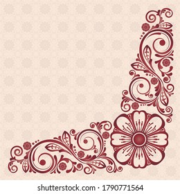 abstract floral decorative background for design