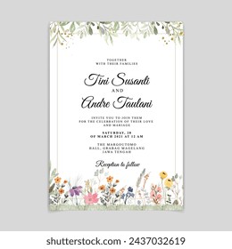 Abstract and Floral Decorative Invitation Card. Illustrator and designer. Wedding Invites, save the date, Birthday Invites, Video Invites, E-Cards.