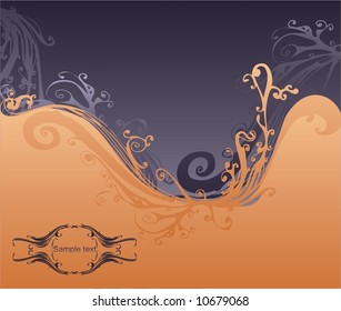 abstract floral and decorative vector illustration