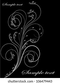 Abstract floral design.