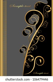 Abstract floral design.